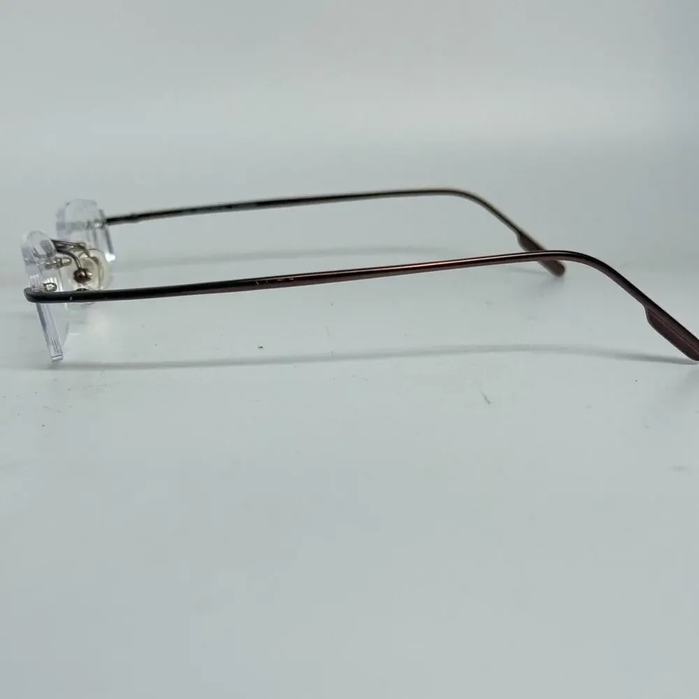 Nautica Eyeglasses Frames N7811 006‎ Titanium Brown Rimless 51-19-140 H17726